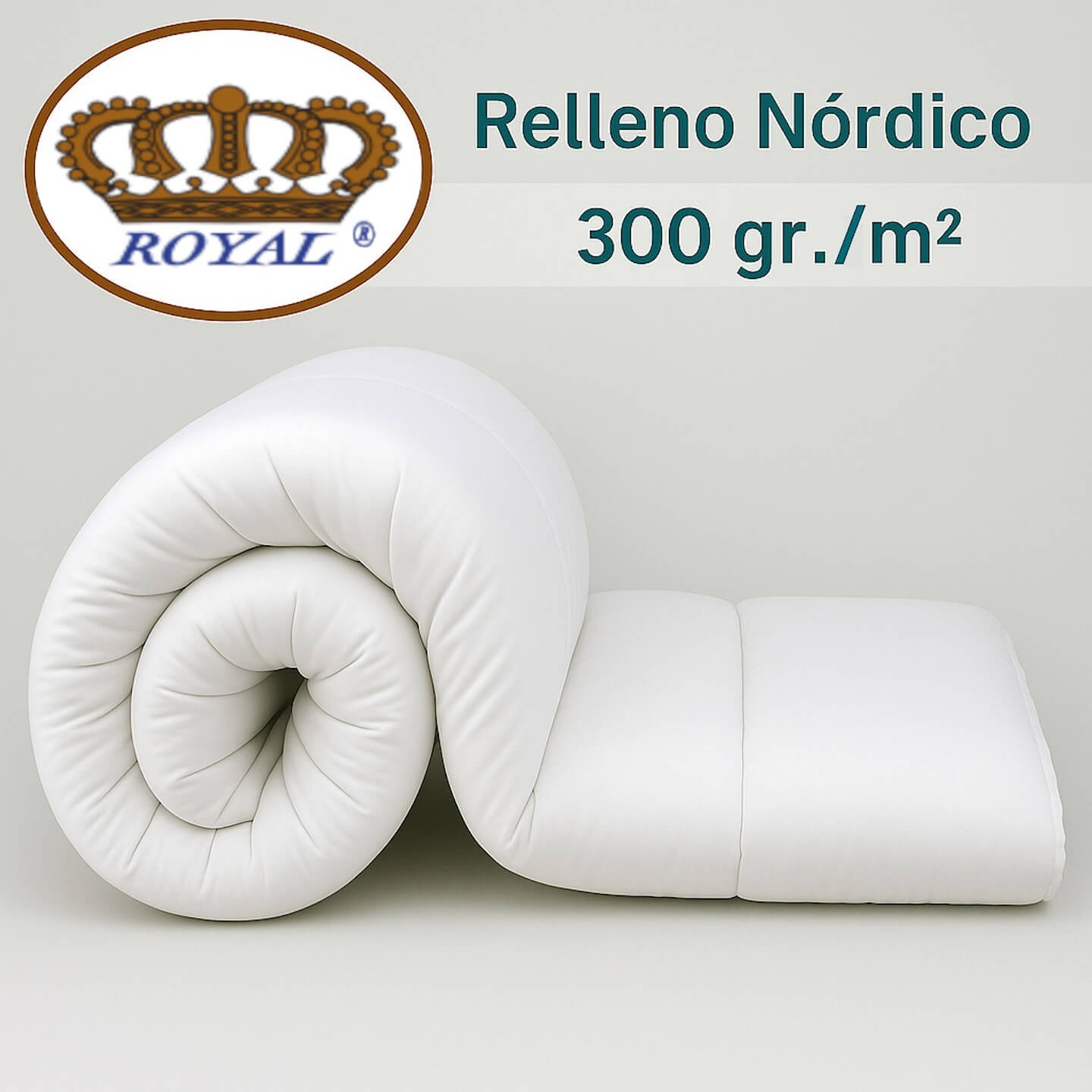 Edredón Blanco Relleno Nórdico Cuna Bebé 300 gr/m² Royal ideal